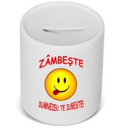 Pusculita ceramica, Zambeste, Isus te iubeste!